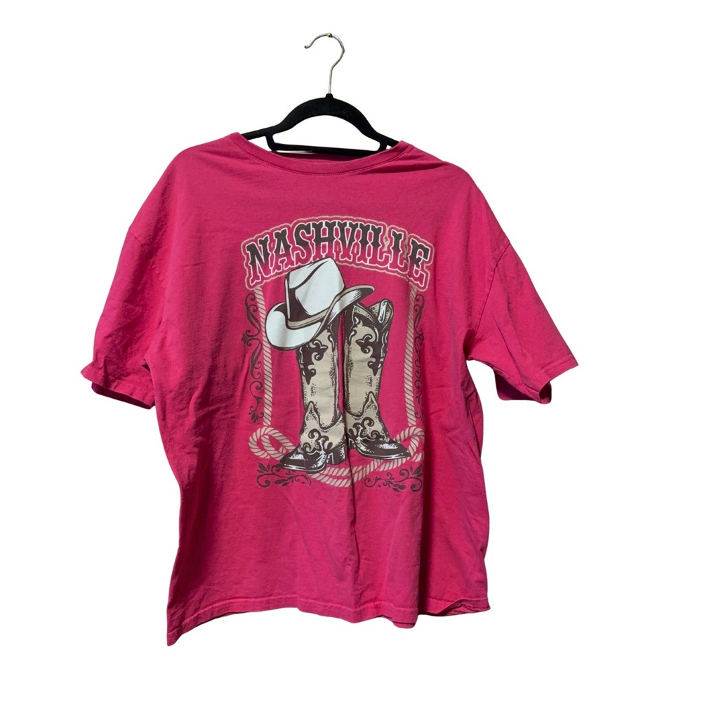 Hot Pink Nashville Graphic Tee